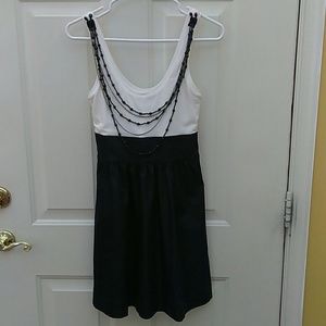 Express Fit Flare Dress Necklace Embellished Sz 0